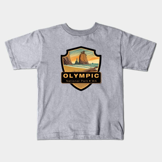 Olympic National Park Kids T-Shirt by Curious World